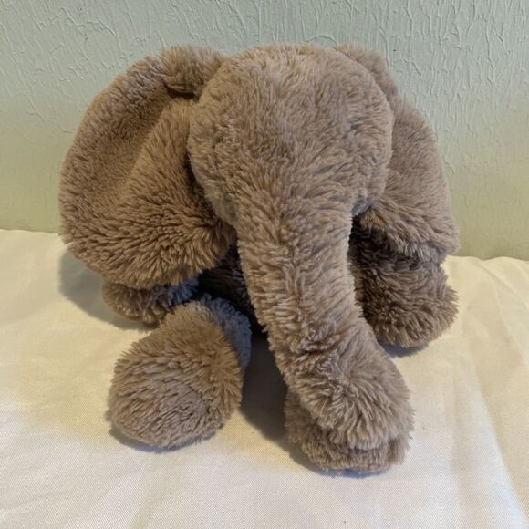 PLUSH Jellycat London Smudge Elephant Tan Brown Taupe Beige Stuffed Animal Med - Picture 1 of 8